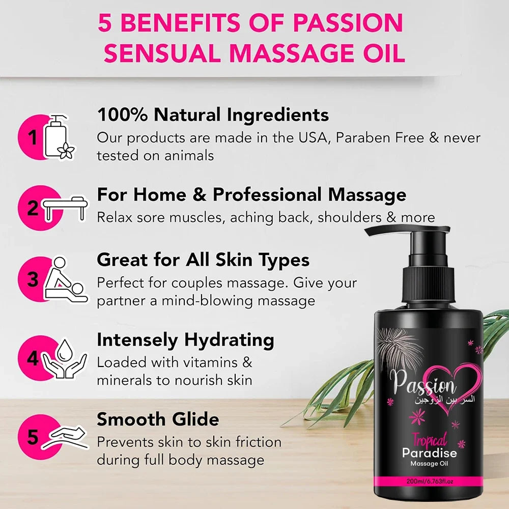 Óleo de Massagem Sensorial Pleasure Pro
